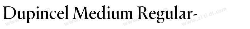 Dupincel Medium Regular字体转换